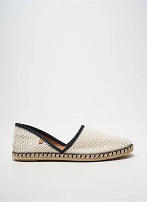 Espadrilles bout rond talon plat jusqu'à 3cm beige VERBENAS femme