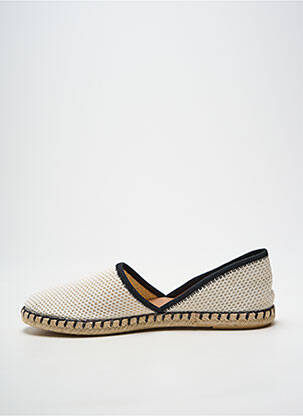 Espadrilles bout rond talon plat jusqu'à 3cm beige VERBENAS femme