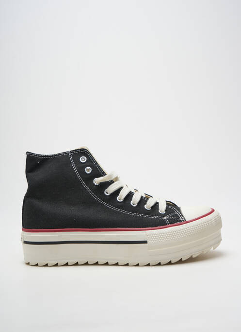 Baskets plateforme talon de 4 à 6cm noir VICTORIA femme