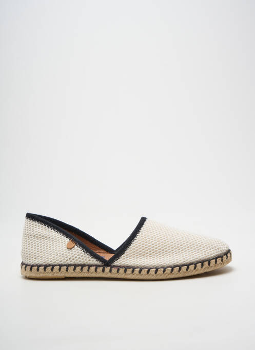 Espadrilles bout rond talon plat jusqu'à 3cm beige VERBENAS femme