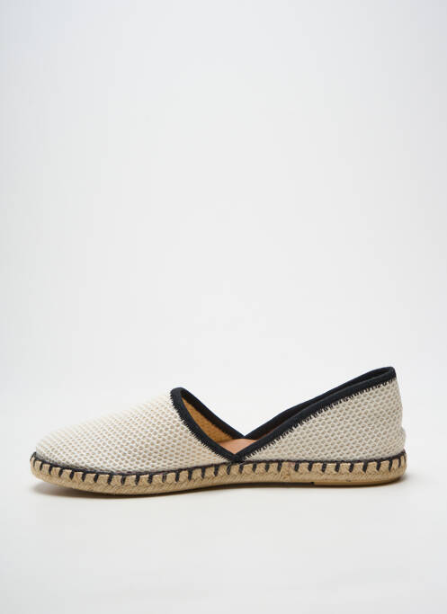 Espadrilles bout rond talon plat jusqu'à 3cm beige VERBENAS femme