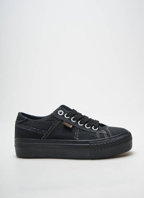 Baskets bout rond talon de 4 à 6cm noir BANANA MOON femme