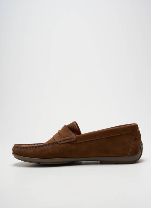 Mocassins nubuck bout carré marron ORLAND homme