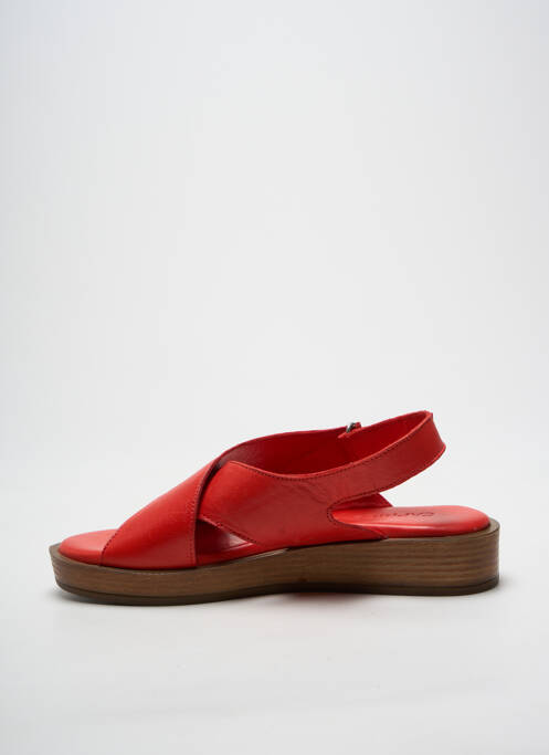 Sandales/nu pieds bout ouvert talon plat jusqu'à 3cm rouge CAPRICE femme