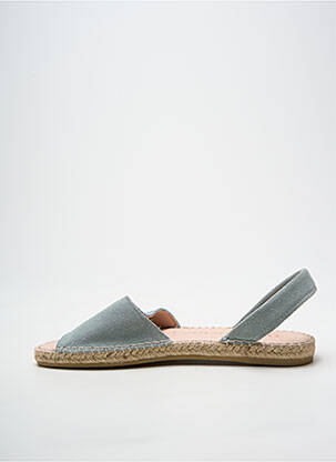 Espadrilles bout ouvert talon plat jusqu'à 3cm bleu MACARENA femme
