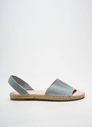 Espadrilles bout ouvert talon plat jusqu'à 3cm bleu MACARENA femme