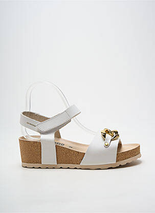Sandales/nu pieds talon compensé talon de 4 à 6cm blanc MEPHISTO femme