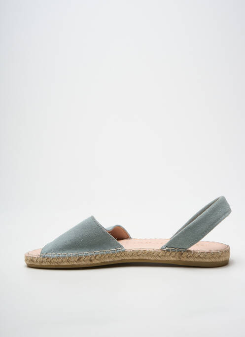 Espadrilles bout ouvert talon plat jusqu'à 3cm bleu MACARENA femme