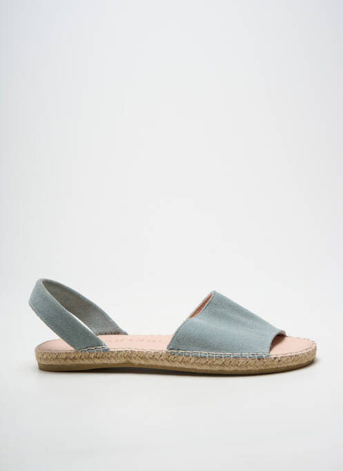Espadrilles bout ouvert talon plat jusqu'à 3cm bleu MACARENA femme