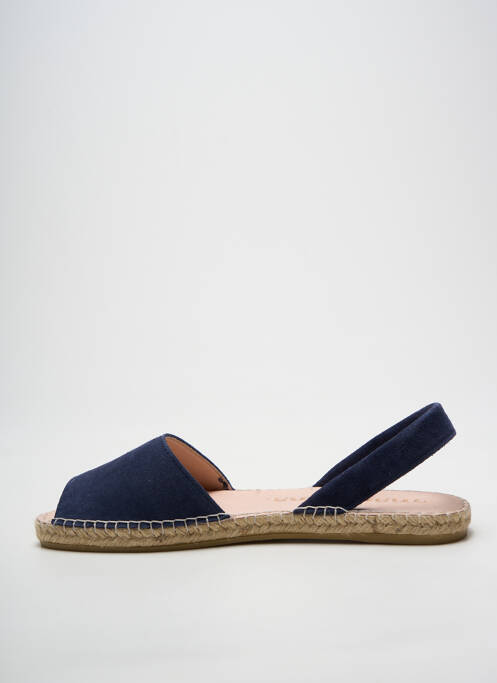 Espadrilles bout ouvert talon plat jusqu'à 3cm bleu fonce MACARENA femme