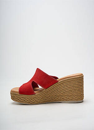 Sandales/nu pieds talon compensé talon de 7 à 9cm rouge OH ! MY SANDALS femme