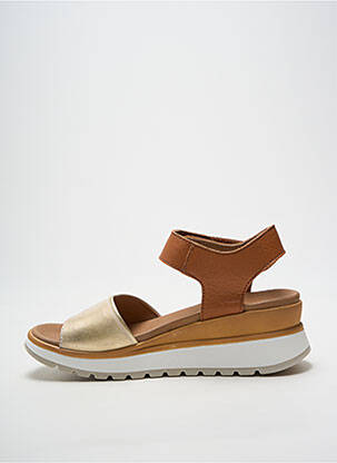 Sandales/nu pieds bout ouvert talon de 4 à 6cm or CHACAL femme
