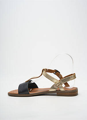 Sandales/nu pieds chiquet talon plat jusqu'à 3cm or L'ATELIER H. femme