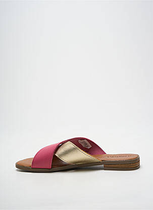 Sandales/nu pieds chiquet talon plat jusqu'à 3cm rose L'ATELIER H. femme