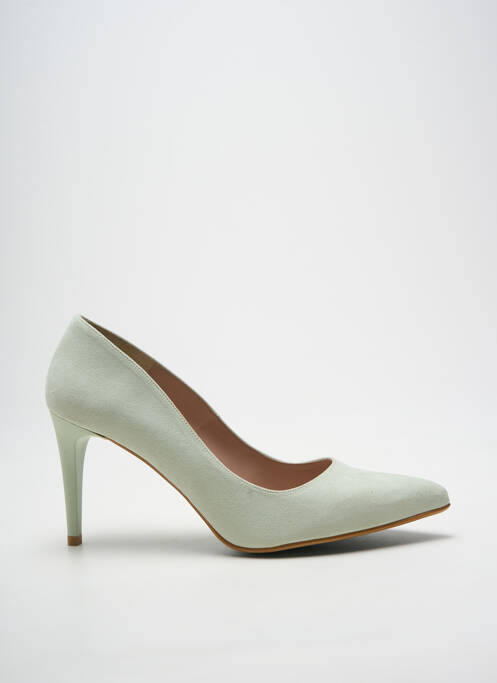 Escarpins bout pointu talon de 7 à 9cm vert GIULIA femme