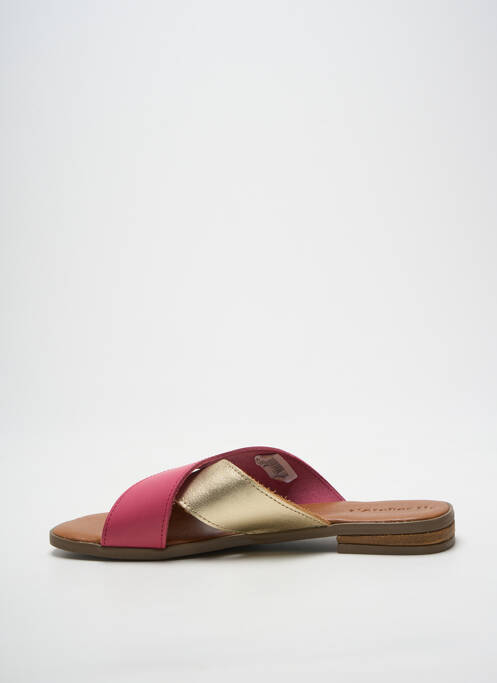 Sandales/nu pieds chiquet talon plat jusqu'à 3cm rose L'ATELIER H. femme