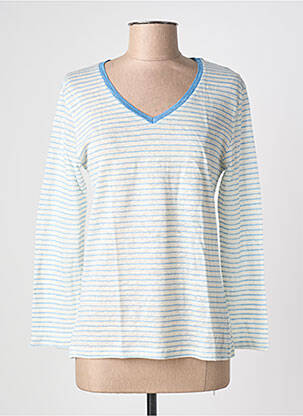 T-shirt manches longues manches longues blanc BLANC BOHEME femme