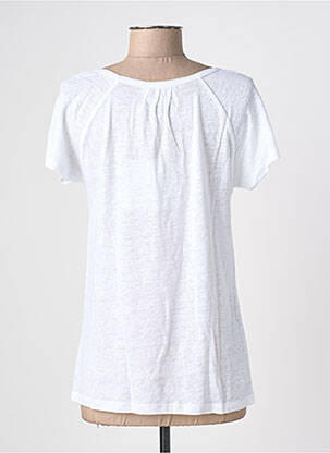T-shirt coupe droite manches courtes blanc BLANC BOHEME femme