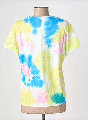 T-shirt coupe cintrée manches courtes vert BLANC BOHEME femme