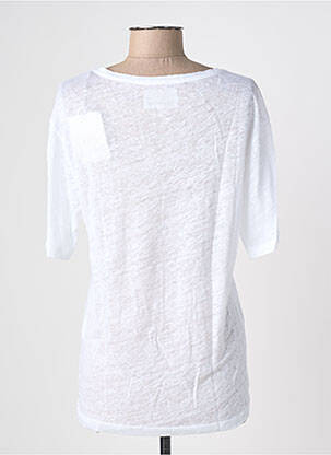Top stretch manches courtes blanc BLANC BOHEME femme