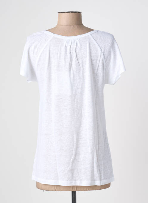 T-shirt coupe droite manches courtes blanc BLANC BOHEME femme