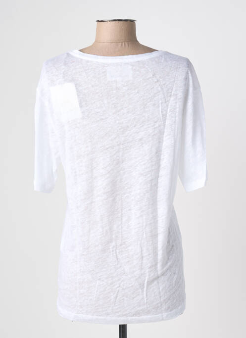 Top stretch manches courtes blanc BLANC BOHEME femme