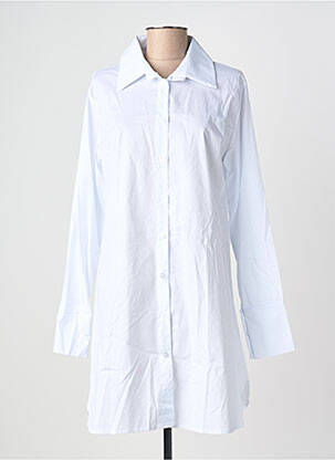 Tunique manches longues col chemisier blanc BLANC BOHEME femme