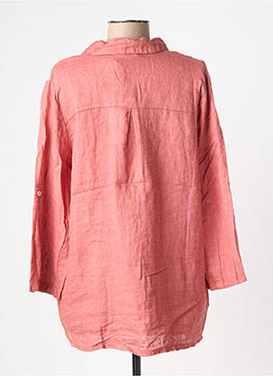 Chemisier imprimé fleurs manches longues rose BLANC BOHEME femme