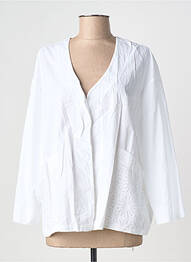 Veste casual coupe droite blanc BLANC BOHEME femme