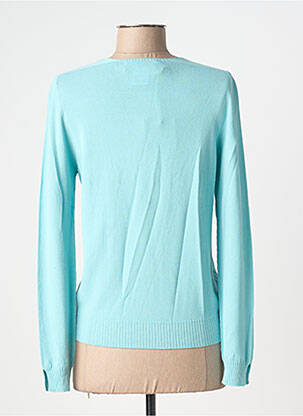 Gilet manches longues stretch bleu BLANC BOHEME femme