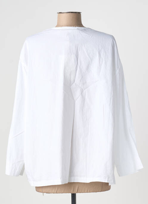Veste casual coupe droite blanc BLANC BOHEME femme