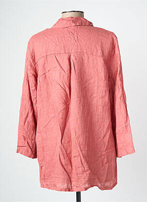 Chemisier imprimé fantaisie manches longues rose BLANC BOHEME femme
