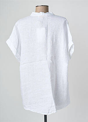 Chemisier manches courtes manches courtes blanc BLANC BOHEME femme