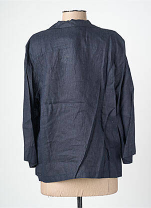 Veste casual coupe droite bleu BLANC BOHEME femme