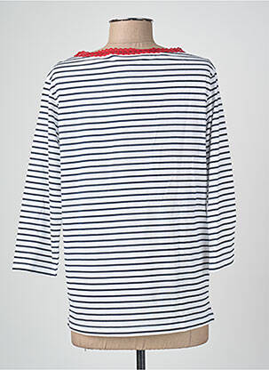 T-shirt manches 3/4 manches 3/4 blanc BLANC BOHEME femme