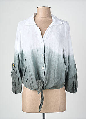 Chemisier manches longues manches longues blanc BLANC BOHEME femme