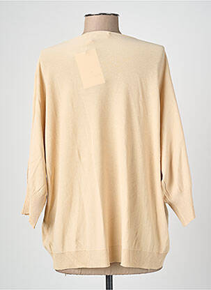 Pull stretch manches longues beige BLANC BOHEME femme