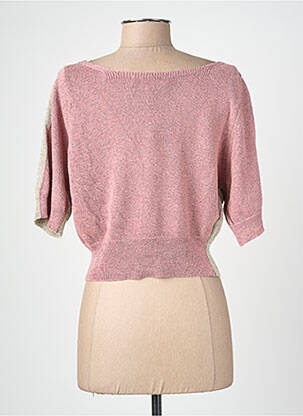 Top stretch manches 3/4 beige BLANC BOHEME femme