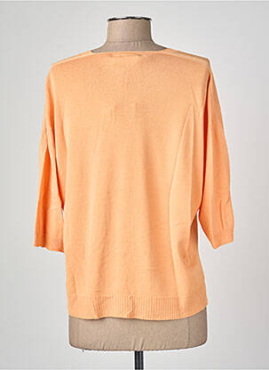 Top stretch manches 3/4 orange BLANC BOHEME femme