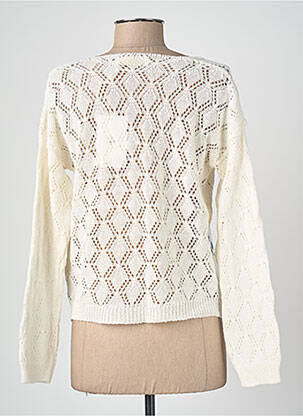 Gilet manches longues coupe cintrée blanc BLANC BOHEME femme