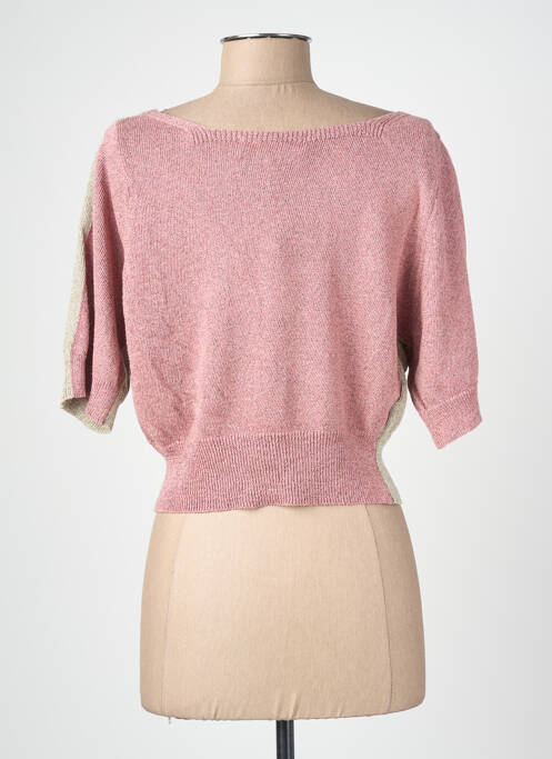Top stretch manches 3/4 beige BLANC BOHEME femme