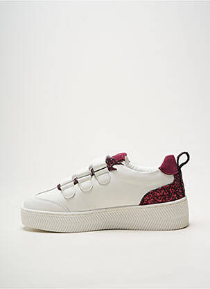 Baskets tissage tissage pailleté talon plat jusqu'à 3cm blanc VANESSA WU femme