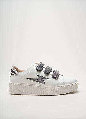 Baskets bout rond talon de 4 à 6cm argent VANESSA WU femme