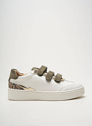 Baskets tissage satiné talon de 4 à 6cm vert VANESSA WU femme