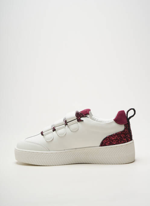 Baskets tissage tissage pailleté talon plat jusqu'à 3cm blanc VANESSA WU femme