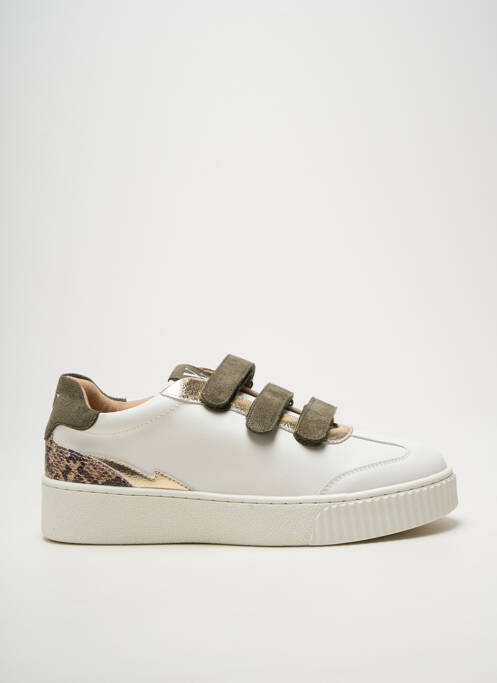 Baskets tissage satiné talon de 4 à 6cm vert VANESSA WU femme