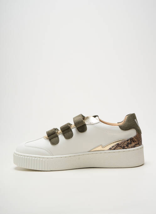 Baskets tissage satiné talon de 4 à 6cm vert VANESSA WU femme