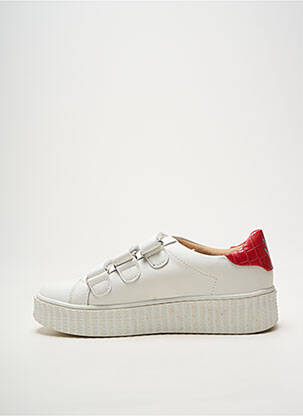 Baskets bout rond talon plat jusqu'à 3cm rouge VANESSA WU femme