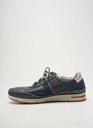 Baskets semelle amovible bout rond bleu FLUCHOS homme