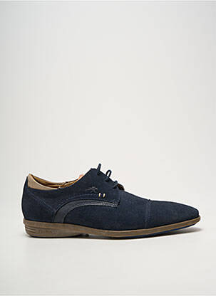Derbies nubuck bout rond bleu FLUCHOS homme
